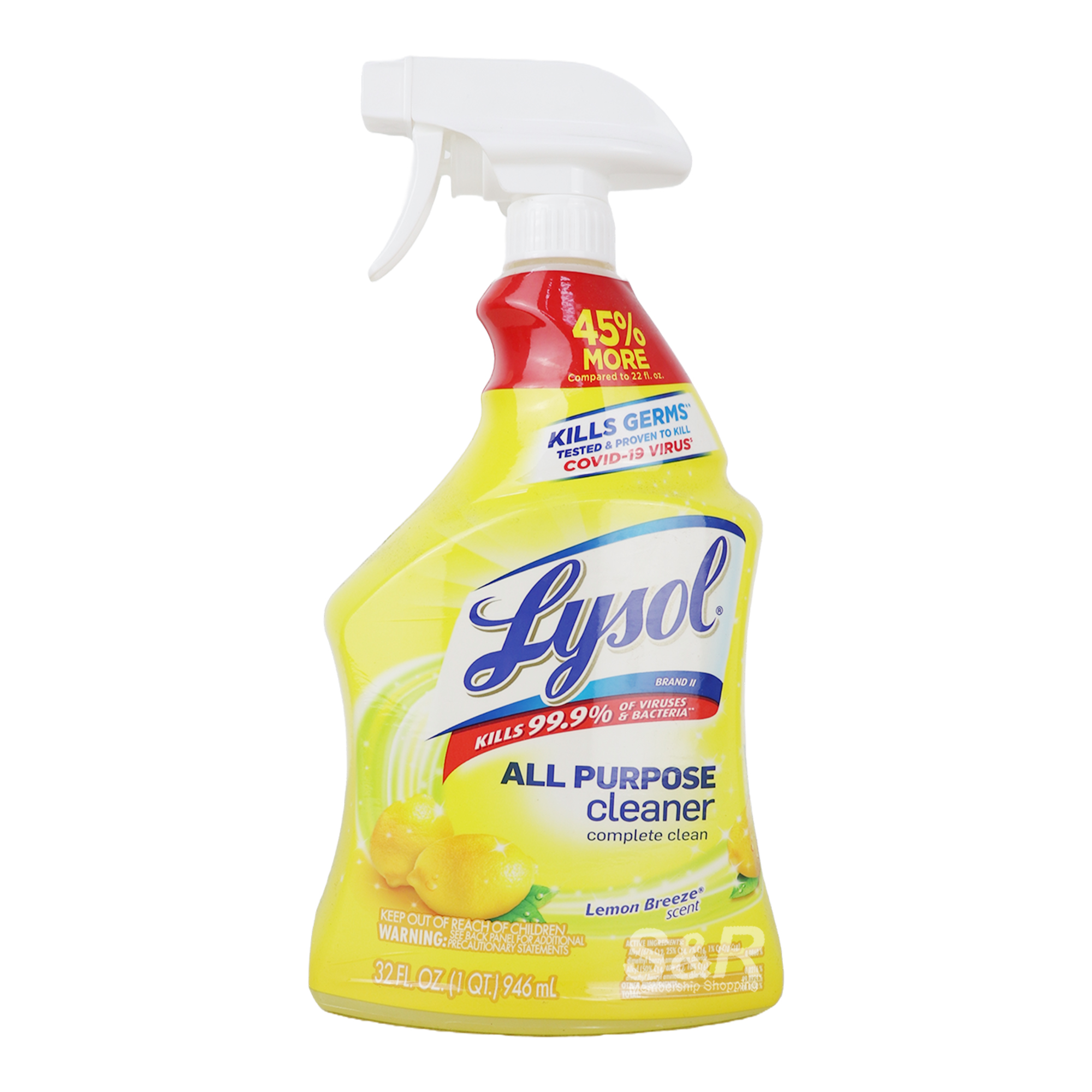 Lysol All Purpose Cleaner Lemon Breeze Scent 946mL